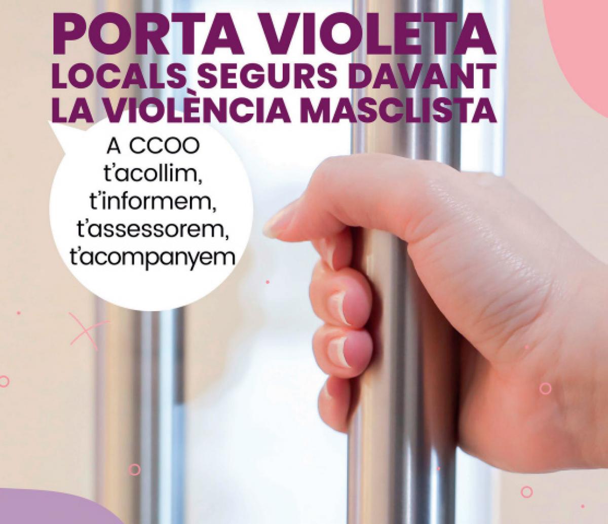 Campaña 'Porta Violeta, locals segurs davant la violència masclista'