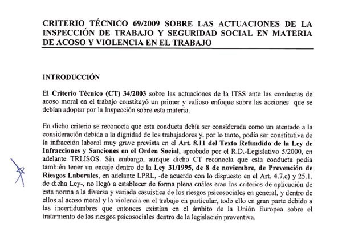 Criterio tcnico 69/2009